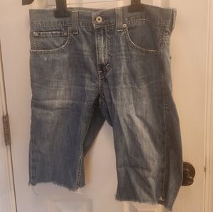 Levi's Jeans Cutoff Shorts with Raw Hem Mens Size 32